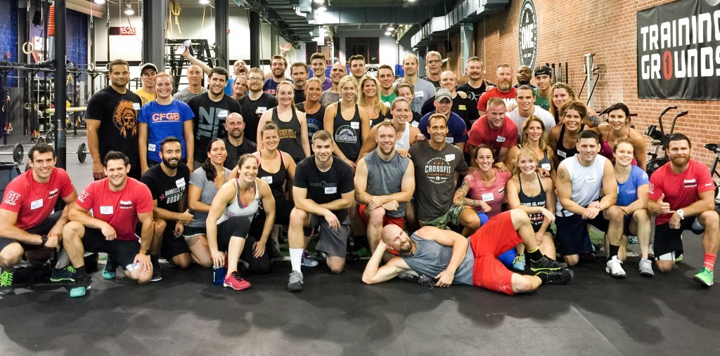Lisa at the CrossFit L1 Cert from last weekend...can you spot her? So proud of Lisa for wanting to better herself as an athlete.